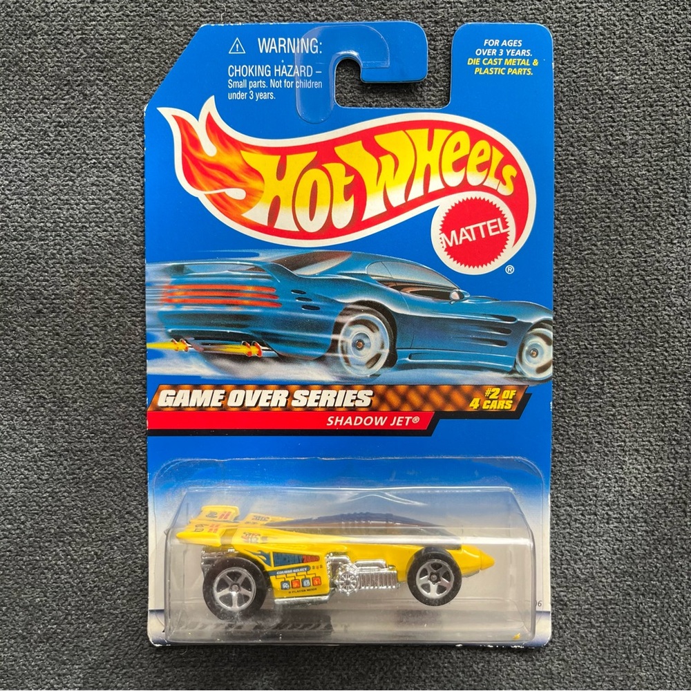 Hot Wheels Shadow Jet Toy Car - Vibrant Yellow 2 of 4
